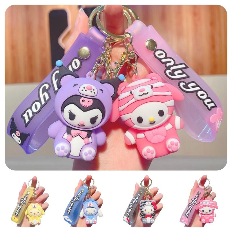 Cute Melody Cartoon Sanrio Animal Keychain Bag Pendant Car Key Ring Gift
