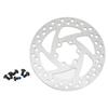 140mm Electric Scooter Brake Disk Stainless Steel 6 Hole Brake Disc with 6 Screws for Electric
