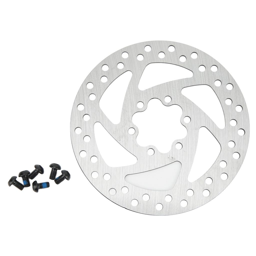 140mm Electric Scooter Brake Disk Stainless Steel 6 Hole Brake Disc with 6 Screws for Electric