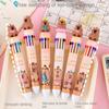 Plastic Capybara Pen Ten-Color Cartoon Ten-Color Pen Cute Capybara Multicolor Pen Stationery
