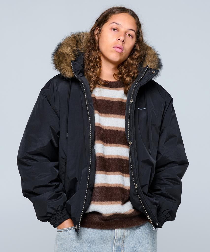 WKNDRS Striped Knit Sweater (Brown)