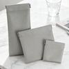 Snap Closure Pouch Faux Leather Portable Coin Purse Mini Cosmetic Bag Organizer for Lipstick Jewelry Earphones Cables Storage
