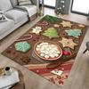 1PC Christmas Cookies, Hot Cocoa Extra Large Non Slip Floor Carpet, Office, Family, Bedroom Large Area Rug Indoor Rugs, Vibrant Colors