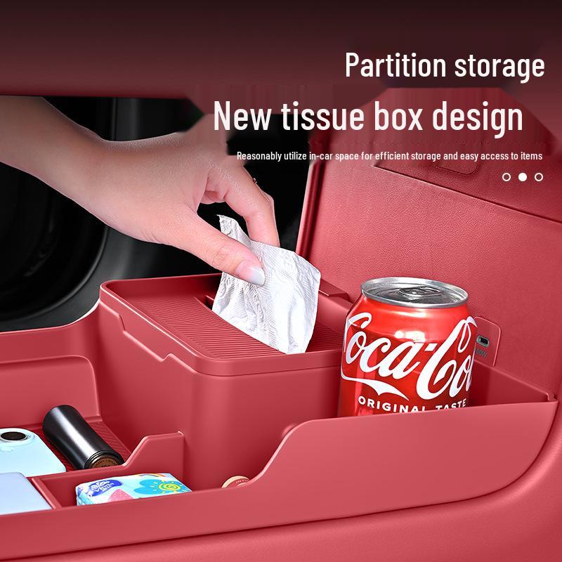 AITO New M7 M8 Center Console Storage Box Organizer Silicone Mat - Car Interior Upgrade.