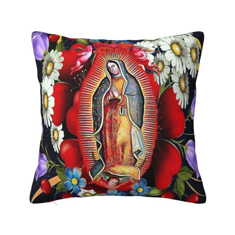 De Maagd Maria Moderne Sierkussenhoezen Decoratie Christelijk Mexico Mexicaans Stoelkussen