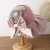 Sun Hat Women's Summer Bucket Hat Bow Sunscreen Fashion Big Brim Face Cover Empty Top Sun Hat