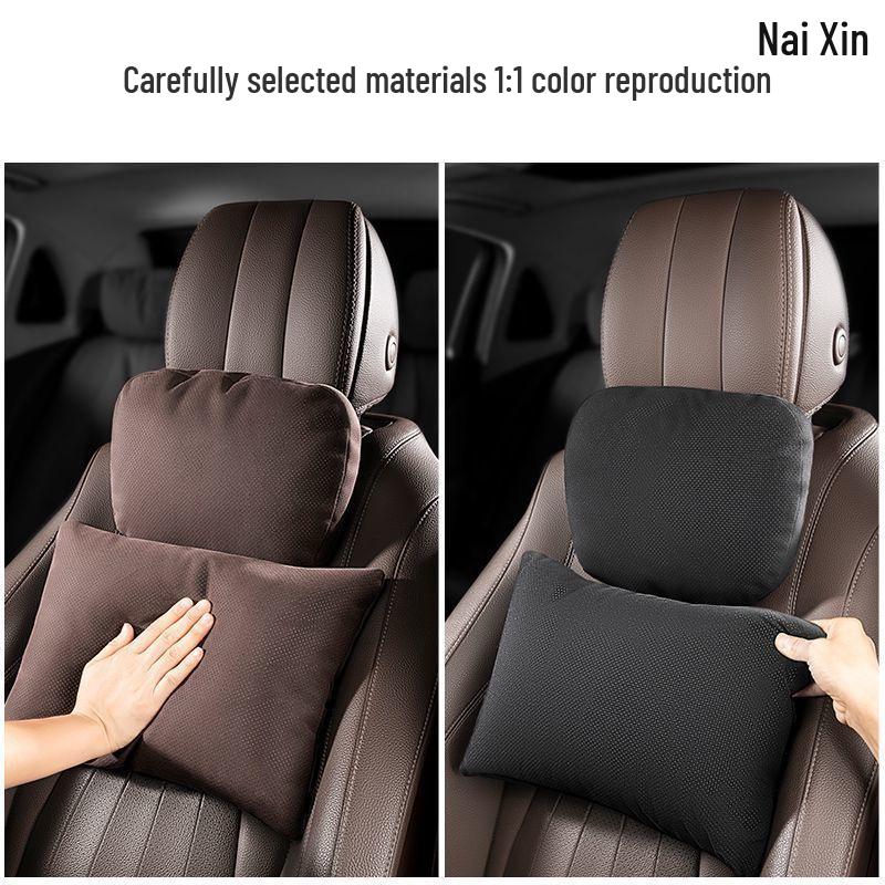 Ensemble Coussin de Soutien Lombaire et Appui-tête Premium pour Mercedes-Maybach