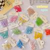 4-5pc Yellow Green Bang Side Clip Headdress  Girl Hair Broken Hair Side Clip Simple Hairpin Sweet Hair Accessorie
