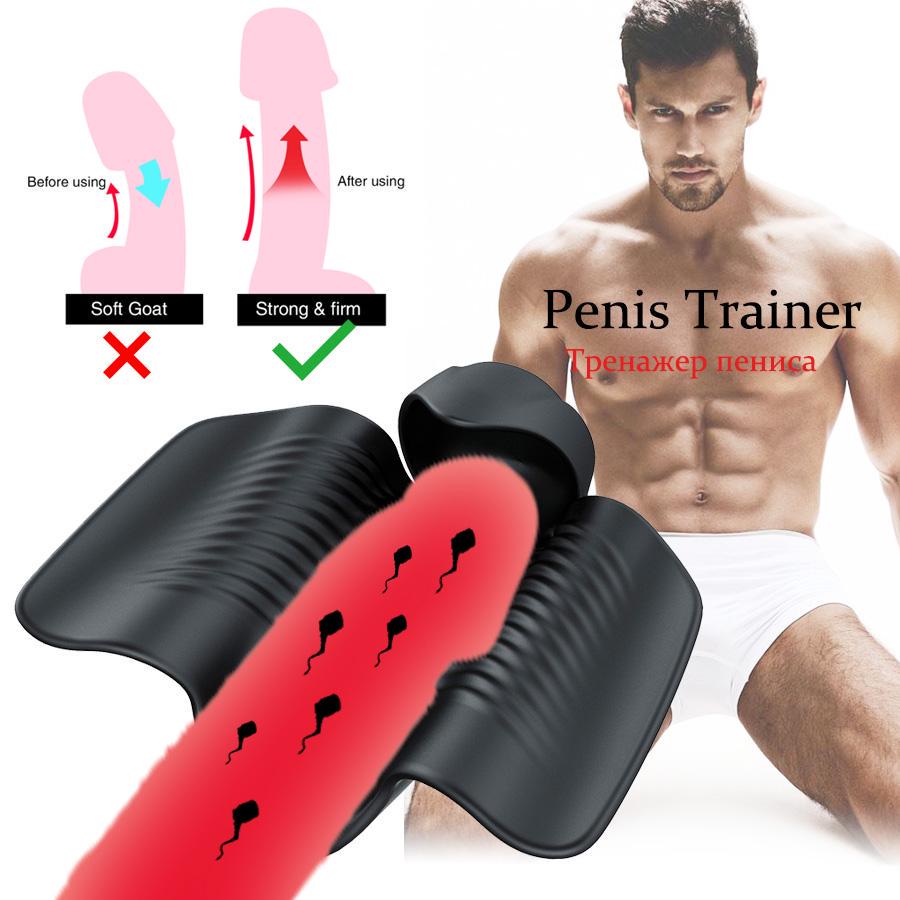 Sex Toys for Men Male Masturbator Penis Delay Trainer Vibrator Delay Ejaculation Stimulate Glans Vibrating Massager Pussy