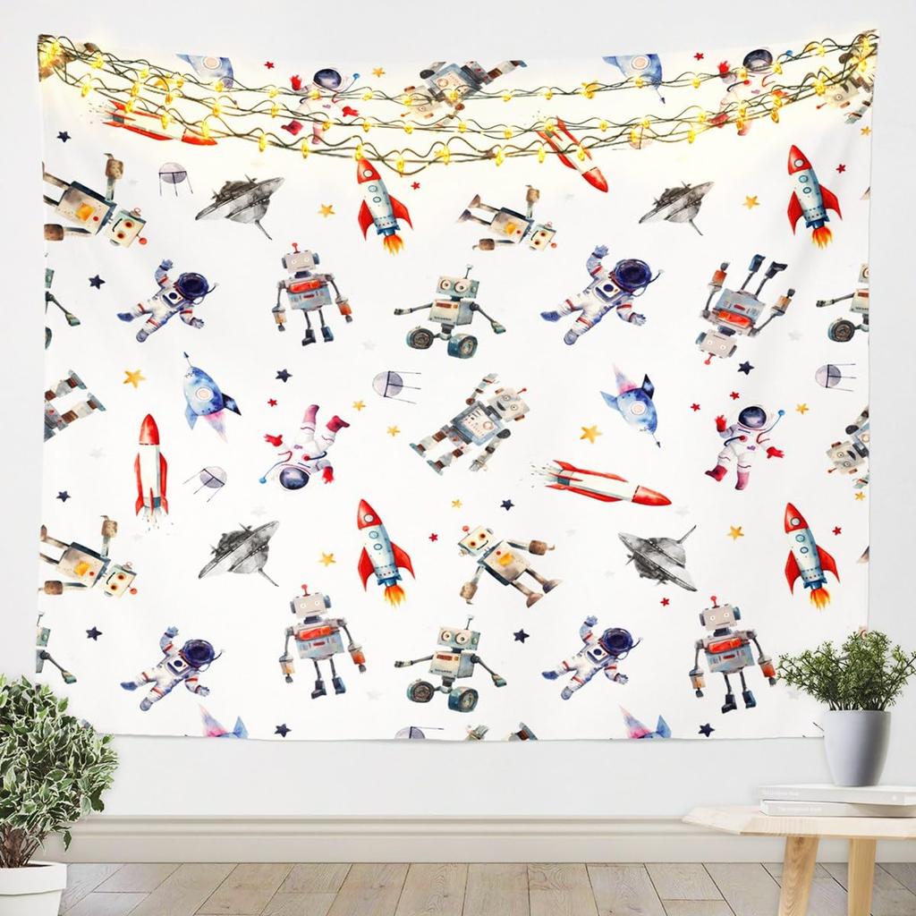 Japanese Fish Tapestry,Black White Tai Ji Carp Fish Wall Hanging Art for Kids Teens Women Men Room Decor,Ukiyoe Ocean Waves