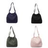 Nylon Bucket Bag With Drawstring Closure For Casual Daily Use