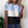 Summer New Loose and Trendy 3D Printed Casual Round Neck Short Sleeved T-shirt
