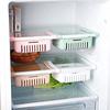 Urban Luxy Plastic Fridge Organizer Drawer, Adjustable Fridge Storage Basket, Fridge Racks Tray Sliding Storage Racks(pack of 2) (Random Colour)