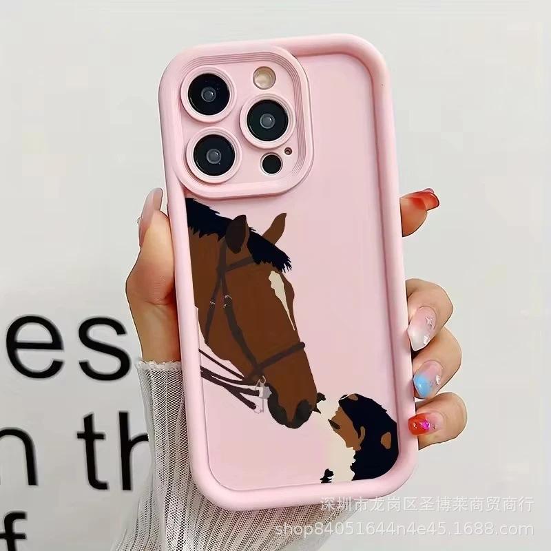 The New Horse Head Is Suitable for Apple 17promax Mobile Phone Case iPhone16/15 Emery 14/13 Protective Case 11.
