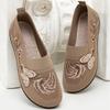 Women's Large Slip-On Embroidered Non-Slip Casual Shoes for Spring 2026