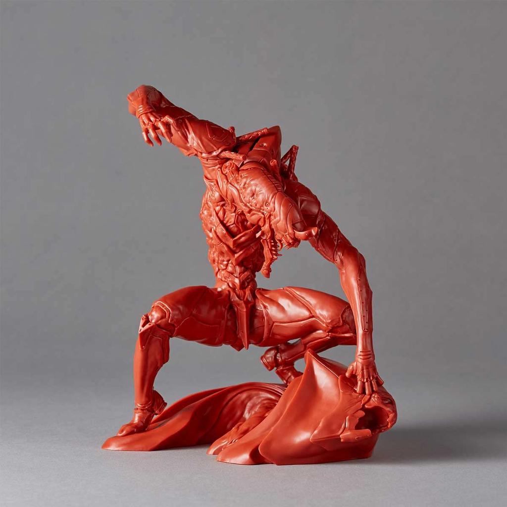 Kaiyodo Artpla ARTPLA SCULPTURE WORKS Evangelion Unit 02 Beast Transformation 2nd Form The Beast Geofront Blood Battle Height 170mm Unpainted