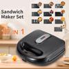 Aparat de sandwich 10-în-1 Standard SUA cu Plăci Intercambiabile: Aparat pentru vafe, gogoși, prăjituri, mic dejun și fursecuri.