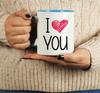 Inkdotpot I Love You 11 Oz  Ceramic Coffee  Mugs Coffee Mugs Great For Bride Groom Engagement Gift Bachelor and Bachelorette