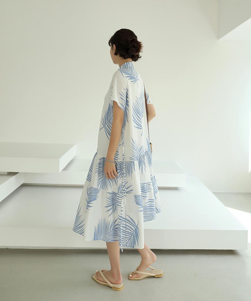 Ppaeppae Strap Palm Tree Long Dress
