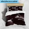 3PCS Metallic Hair Style Michael Muisc 3pcs Bedding,Including 3PCS Duvet Cover And 2pcs Pillowcases Perfect for Christmas,Ideal for Bedroom, Dormitory
