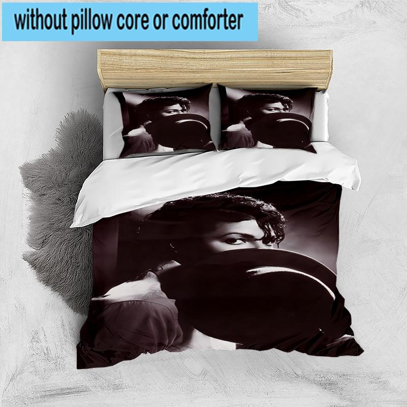 3PCS Metallic Hair Style Michael Muisc 3pcs Bedding,Including 3PCS Duvet Cover And 2pcs Pillowcases Perfect for Christmas,Ideal for Bedroom, Dormitory