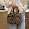 Large Capacity Polka Dots Insulated Lunch Bag Portable Food Container Bag Lunch Tote Bag School