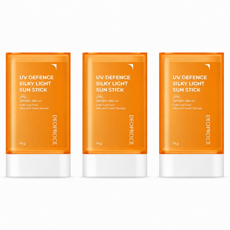 Deoproce UV Defence Silky Light Sun Stick SPF50+ PA++++ 19g*1Pc/2Pcs/3Pcs/4Pcs