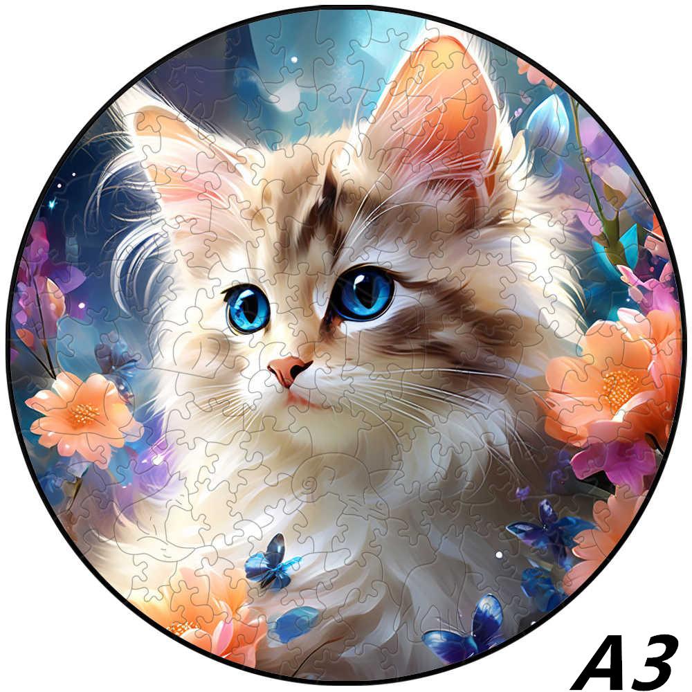 Non-Toxic Children Cute Animal Wooden Puzzles Montessori Games 3D Wooden Puzzle Adults Christmas Board Games For The Whole Family Diy