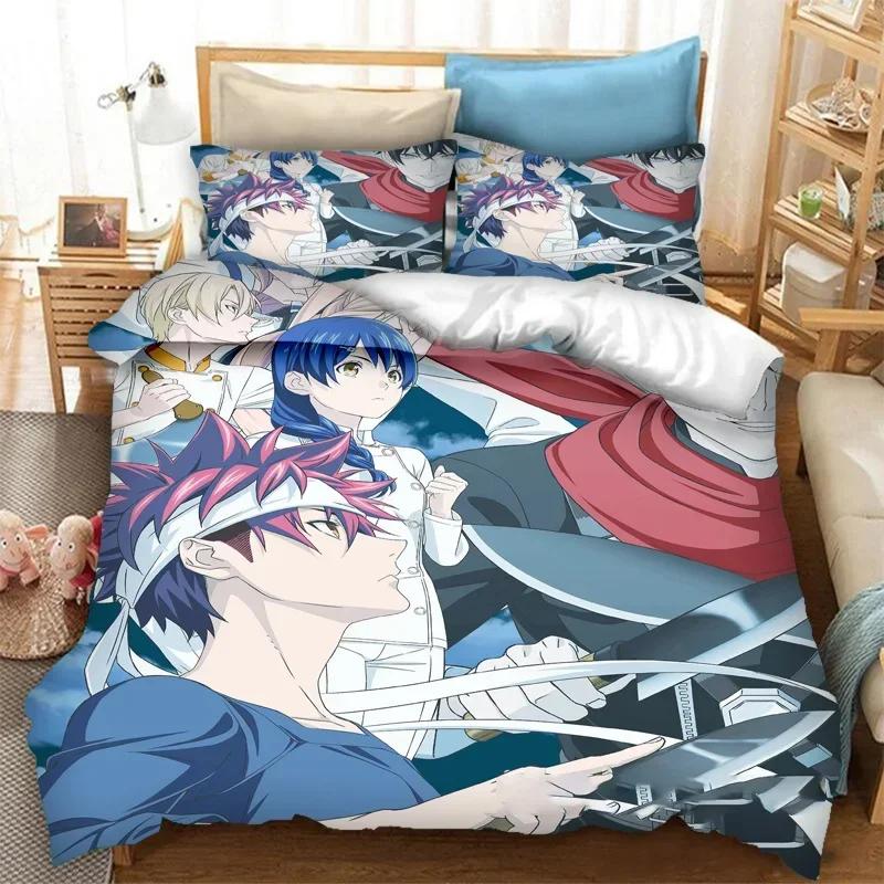 3D Print Anime Food Wars Shokugeki no Soma 3D Duvet Cover Bedding Set Comforter Linen Pillowcases Single Double Twin King Queen