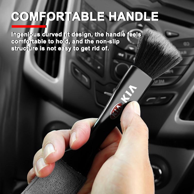 Car Air Conditioner Vent Cleaning Brush Auto Car Accessories For Kia Rio Ceed Sportage Cerato Soul Sorento K2 K5 Flip