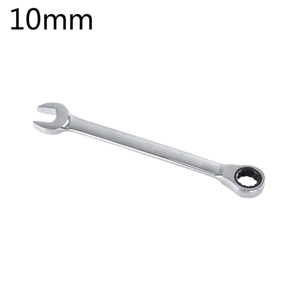 Polished Gear Chrome Vanadium Nut Tool Socket Spanner Reversible Ratchet Wrench Ratcheting Kit