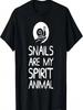Sniglar Är Mitt Andedjur Rolig T-shirt Zen Meditationsälskare T-shirt
