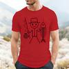 Summer Streetwear Adult Mens New Fun Fishing Print 100 Cotton Comfortable Shortsleeved Tshirt For Both Men And Women