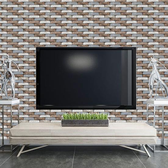 Self Adhesive 3D Brick Pattern Wall Decal Home Decor Wallpaper Waterproof Home Decor Wall Decal
