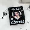 Korean PVC Photo Card Holder Black Cortis 32 Pockets Photocard Binder Idol Card Collection Book