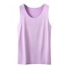 Damen Unterziehweste Eisseide Nahtlos Ärmellos Einfarbig Übergröße Dehnbar Rundhals Schnelltrocknend Kühlend Camisole Sommer Dating Büro Urlaub EMA