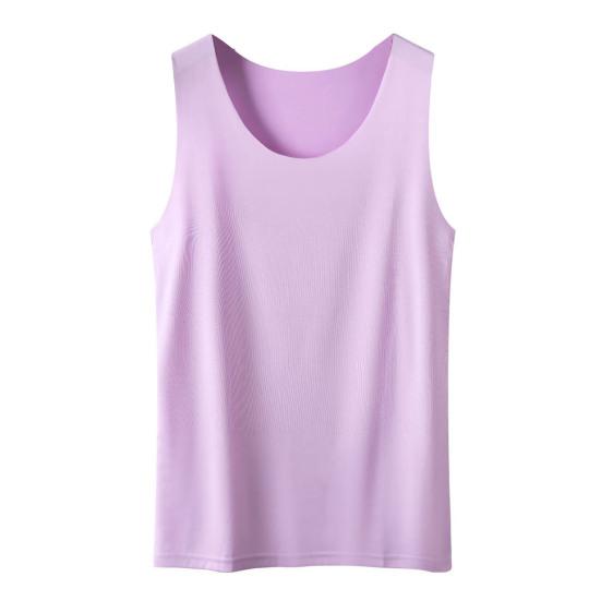 Damen Unterziehweste Eisseide Nahtlos Ärmellos Einfarbig Übergröße Dehnbar Rundhals Schnelltrocknend Kühlend Camisole Sommer Dating Büro Urlaub EMA