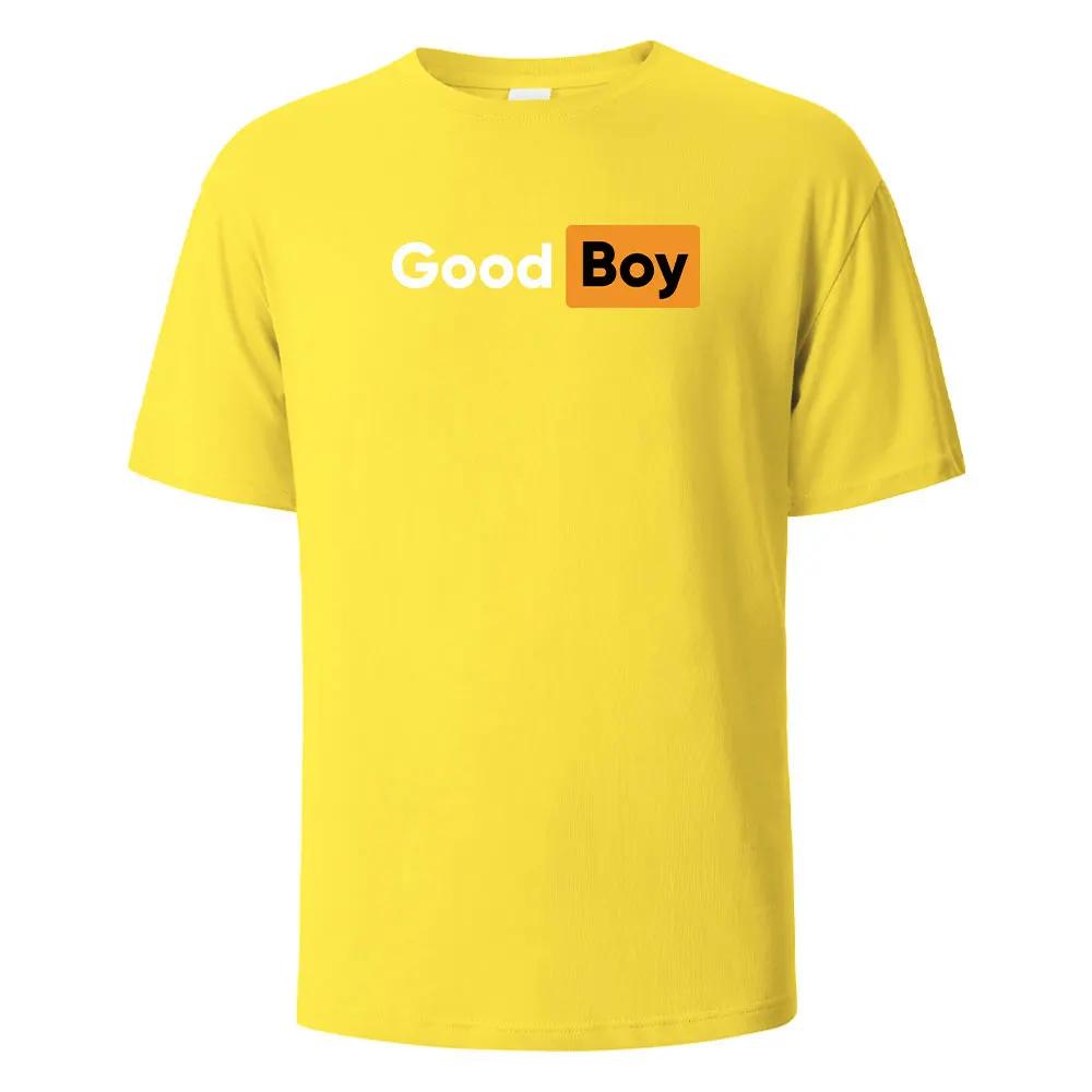 Zomer T-shirt Good boys bedrukt T-shirt mannen en vrouwen 100% katoen O-hals oversized casual top met korte mouwen