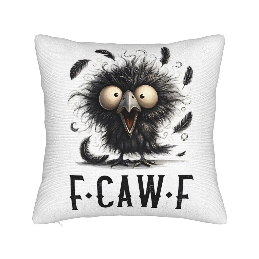 FCawF Chicken Pillowcase Polyester Cushion Cover Decorations Humor Rooster Meme Throw Pillow Case Cover Home Square 18