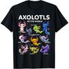 Axolotl Shirt Kawaii Axolotls of the World Axolotl Animals T-Shirt