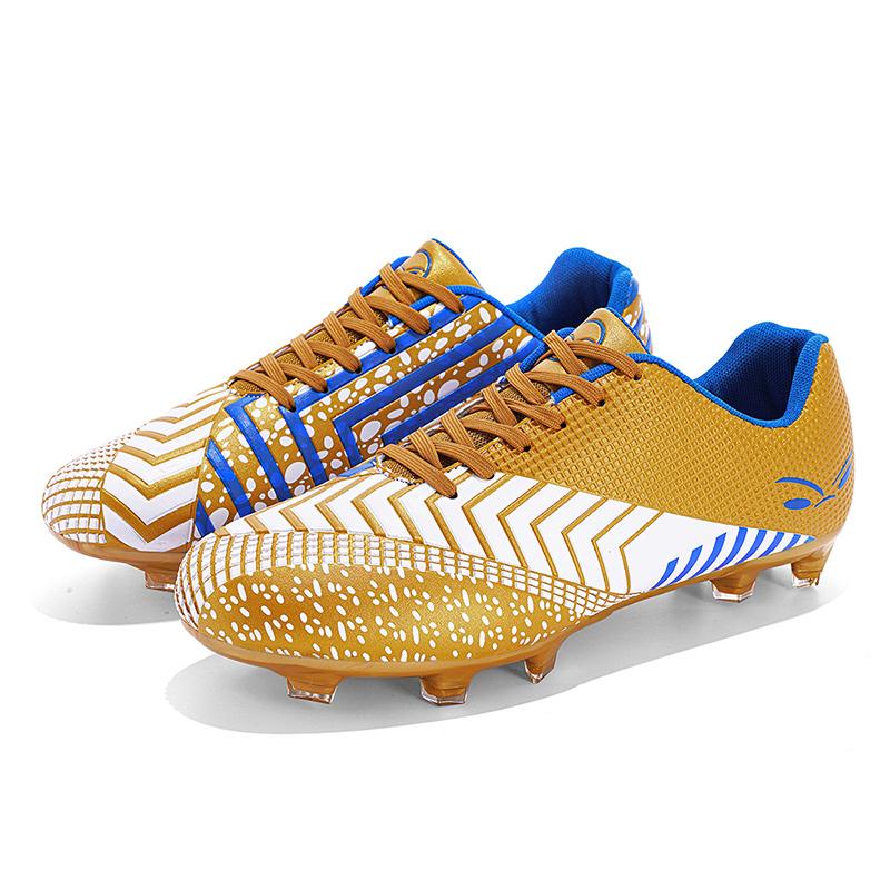 Football Boots Men's Leather Spike Training Non-slip Wear-resistant Football Shoes Youth Children's Football Shoes