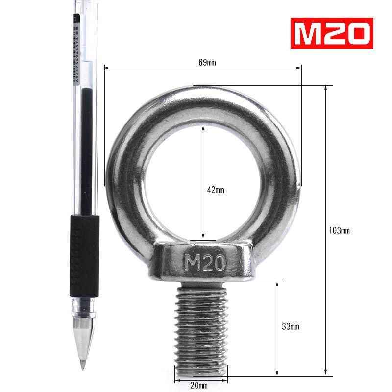 304 Stainless Steel Marine Lifting Eyebolt and Nut