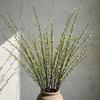Long Stems Artificial Plum Branches Floating Branch Fake Leaves Simulation Green Plant Real Touch Willow Plum Branch Hotel Decor