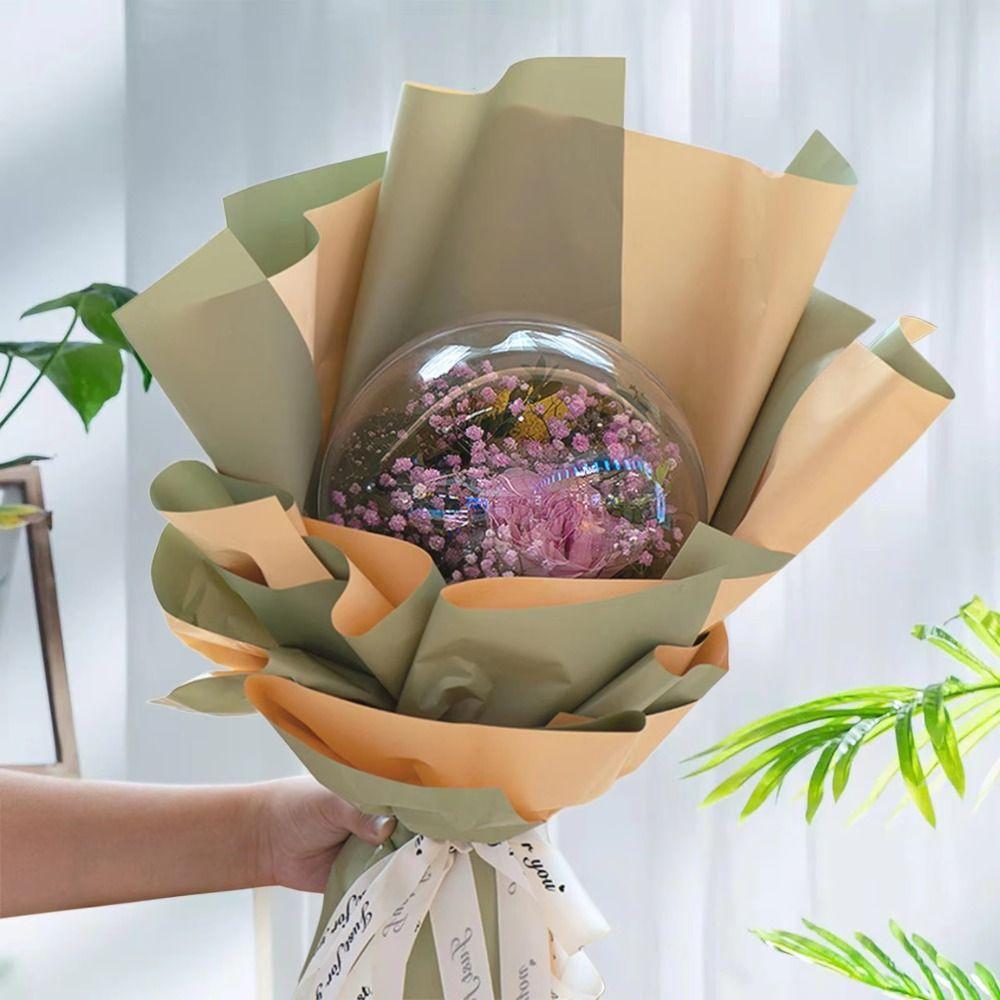 Transparent Flower Packing Box Acrylic Bobo Balloons Stand  Wedding Birthday Party Decorations