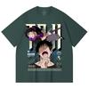 230 Gsm 100% Cotton Jujutsu Kaisen V47 Toji Print Unisex Heavy Cotton T Shirt