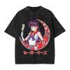 Sailor Moon "Usagi Tsukino Bunny Ears Vintage Wash" Anime Black Women And Men T-Shirt