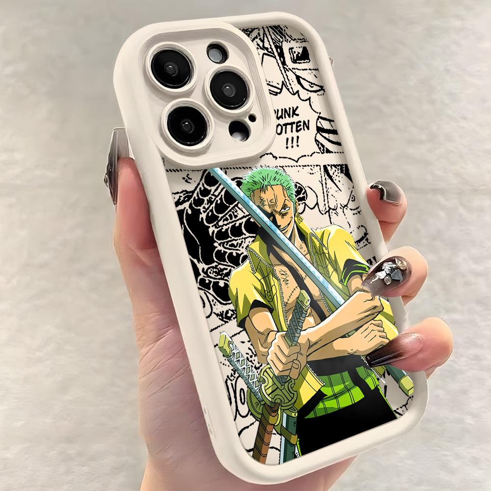 Ones Pieces Luffys Zoros Phone Case for Samsung S26 S25 S24 S23 S22 S21 S20 F06 M16 Note 20 FE Plus Ultra 4G 5G Soft Silicone