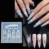 DIY Nailart Mold Silicone Petal Nail Design Resin Molds Nail Art Carving Template  Nail Tools