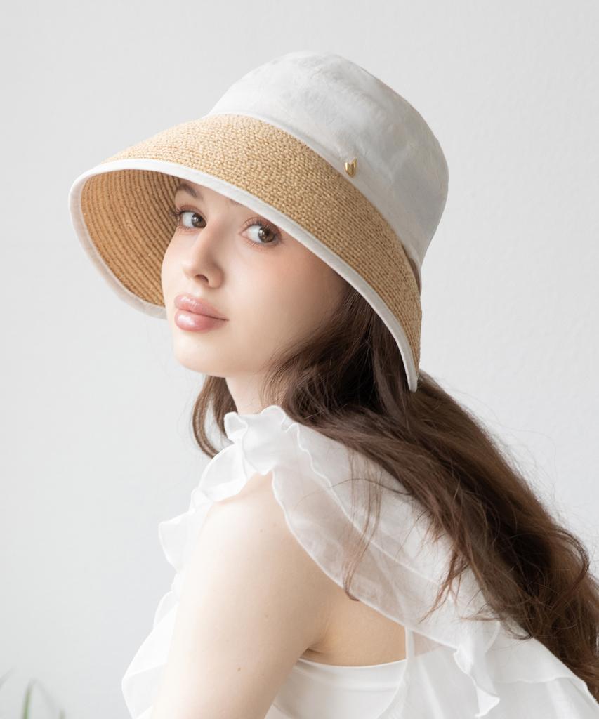 Koipeu Linen Raffia Bucket Hat Cf101Ht144