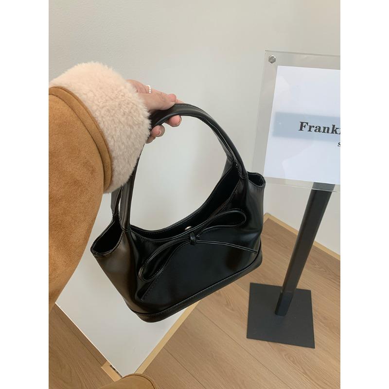 Christmas Vintage Bow Commuter All-in-one New Year Red Women's Fall/Winter Shoulder Underarm Bag